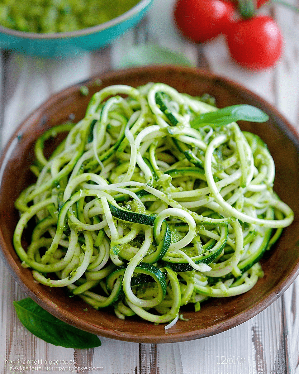 Zucchini Noodles With Pesto