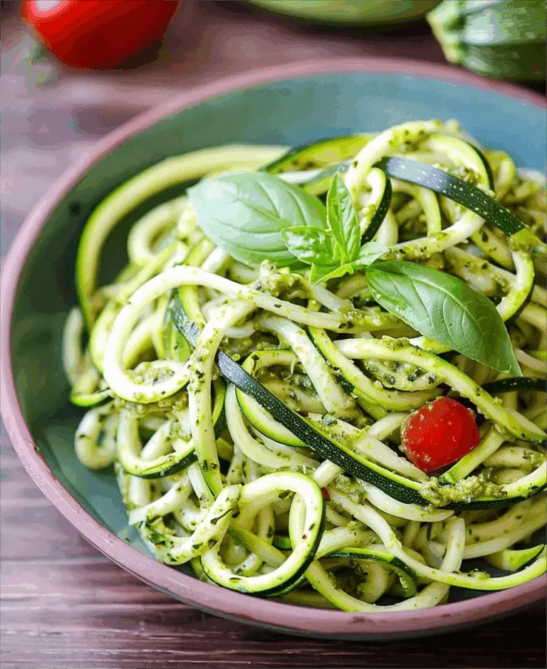 Zucchini Noodles With Pesto