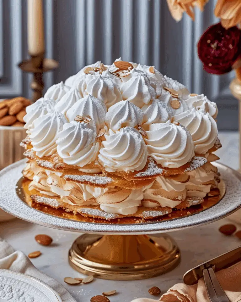 Almond Dacquoise Cream Clouds