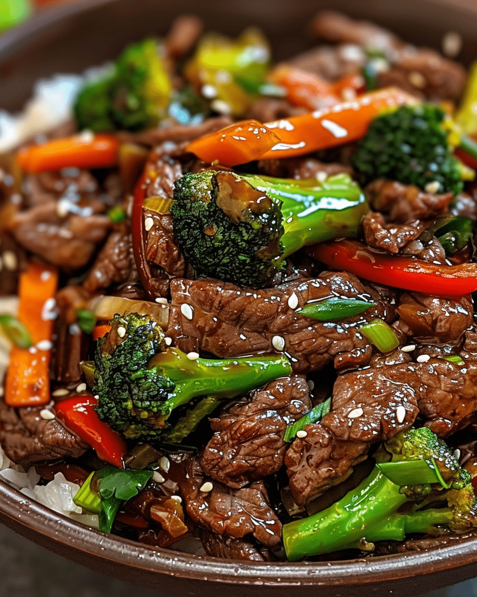 Asian Sweet Ginger Beef Stir Fry