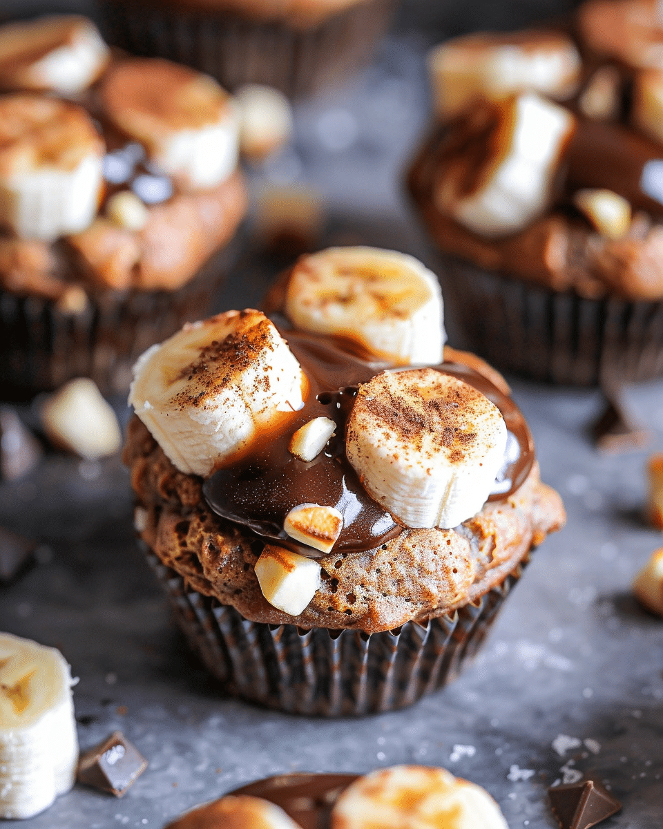 Banana S’mores Muffins