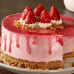 Berrylicious Strawberry Crunch Cheesecake