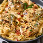 Blackened Chicken Alfredo Pasta