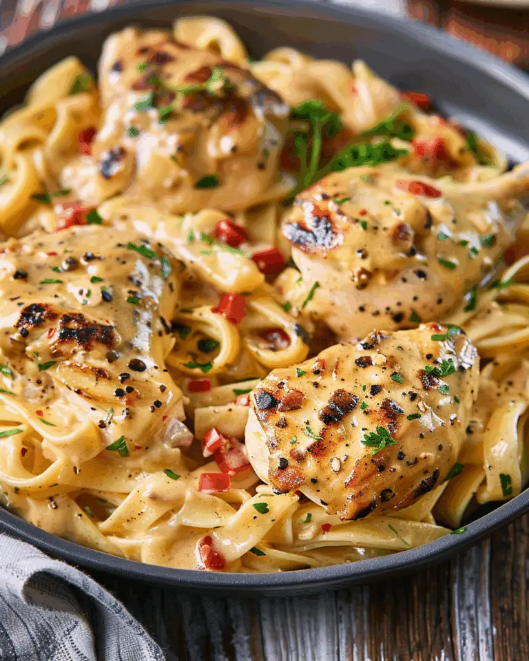 Blackened Chicken Alfredo Pasta