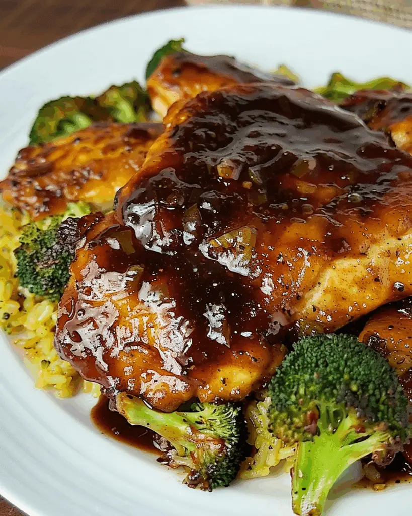 Bourbon Chicken & Broccoli