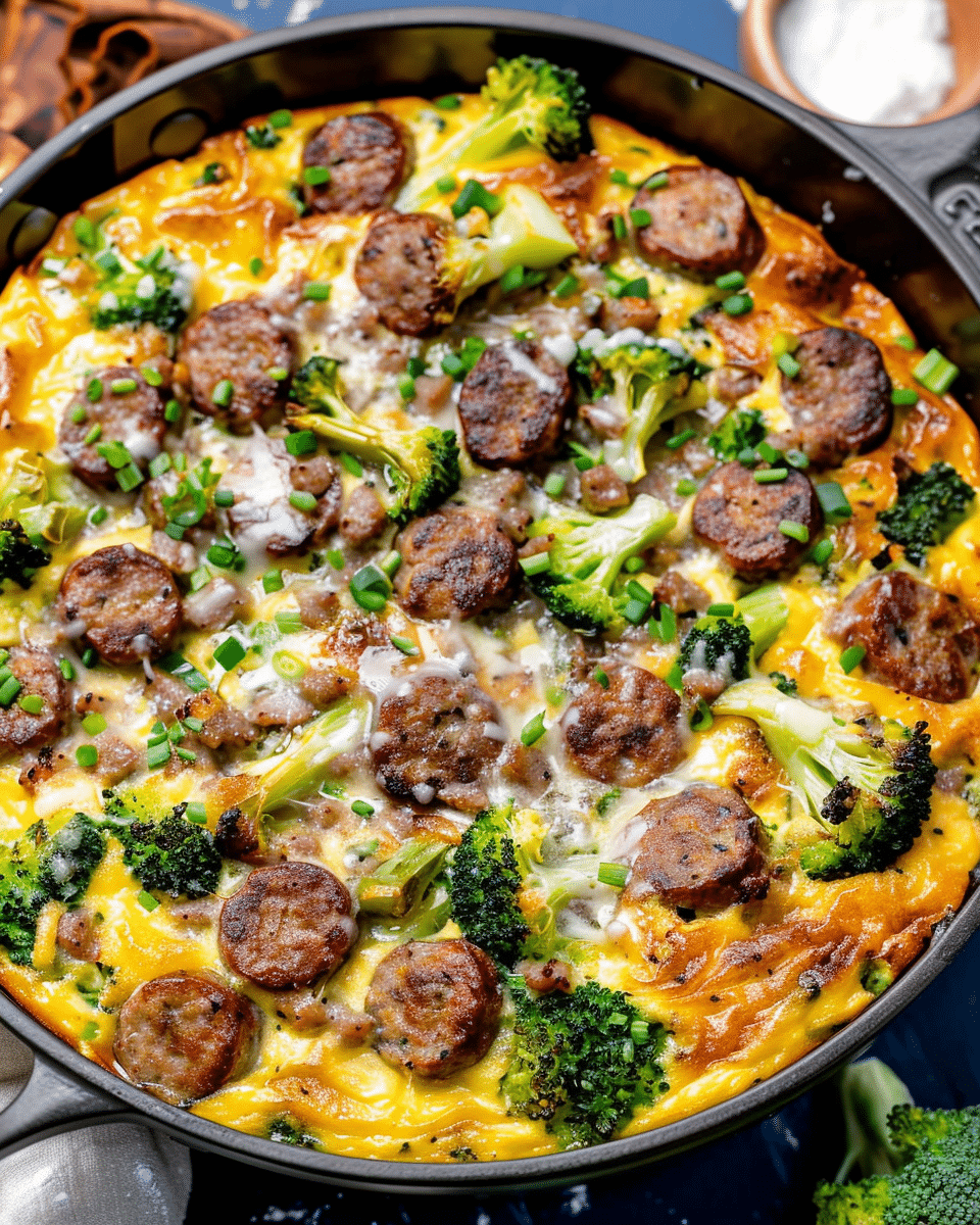 Broccoli and Sausage Frittata