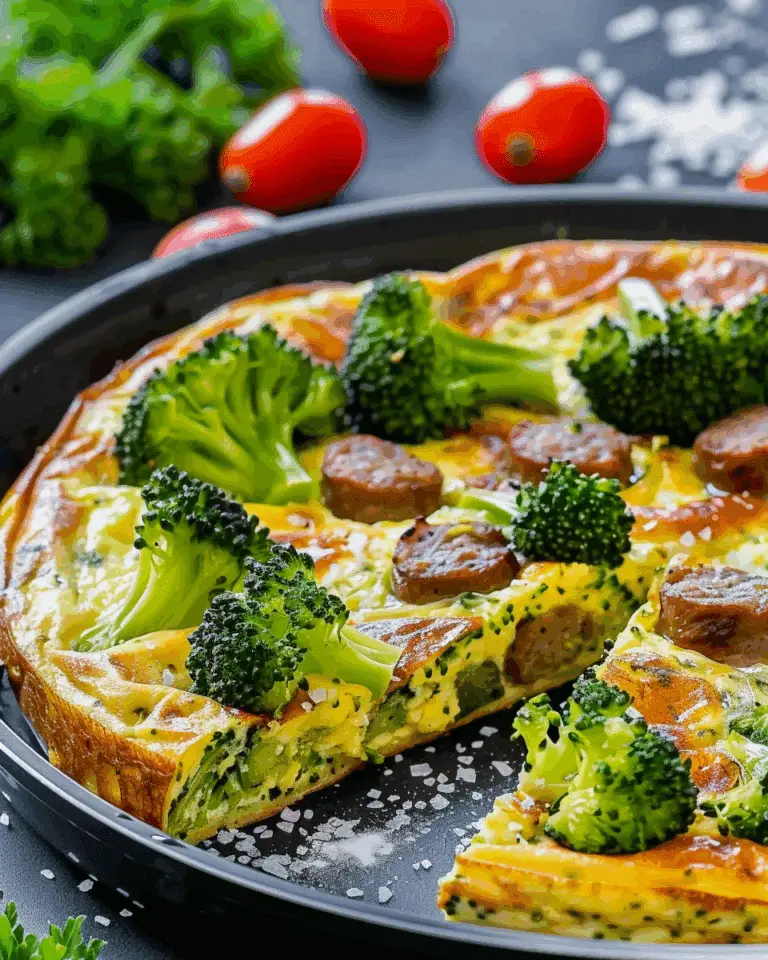 Broccoli and Sausage Frittata