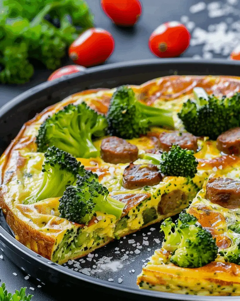 Broccoli and Sausage Frittata