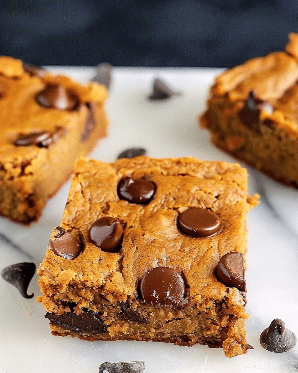 Brown Butter Pumpkin Chocolate Chunk Bars