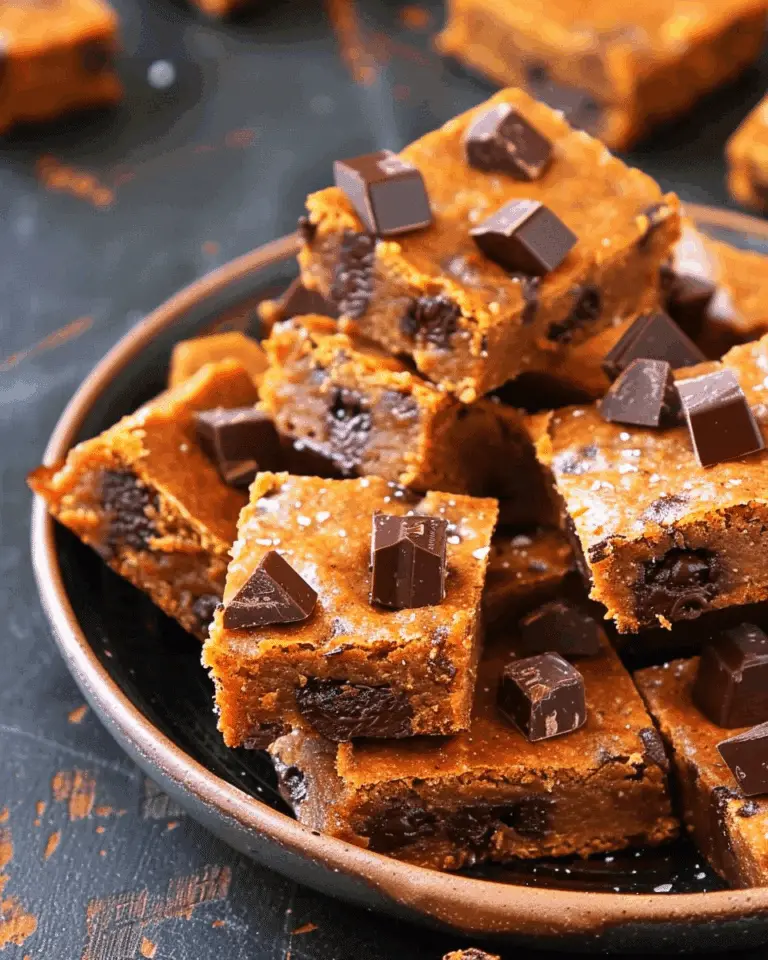 Brown Butter Pumpkin Chocolate Chunk Bars