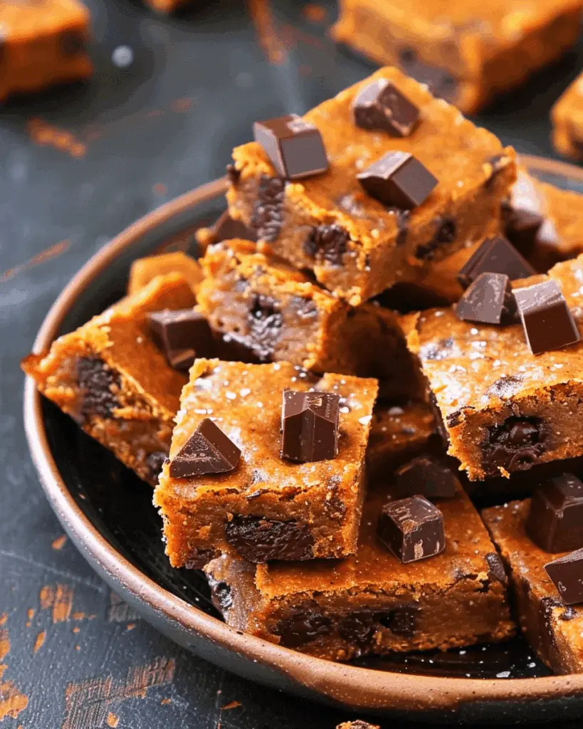 Brown Butter Pumpkin Chocolate Chunk Bars