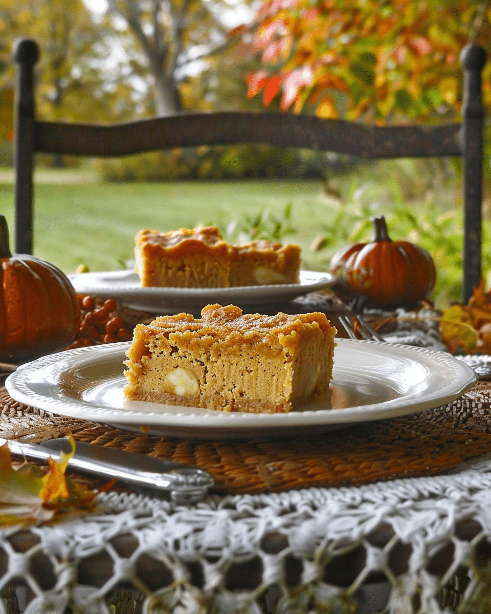 Butterscotch Pumpkin Blondies