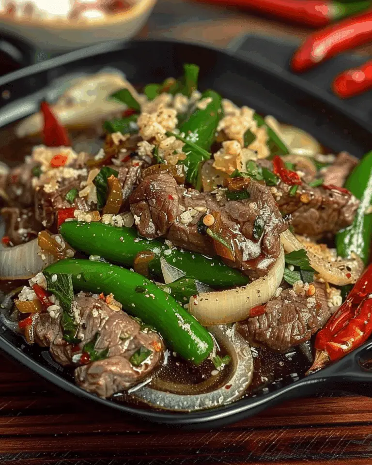 Chinese Pepper Steak with Onions