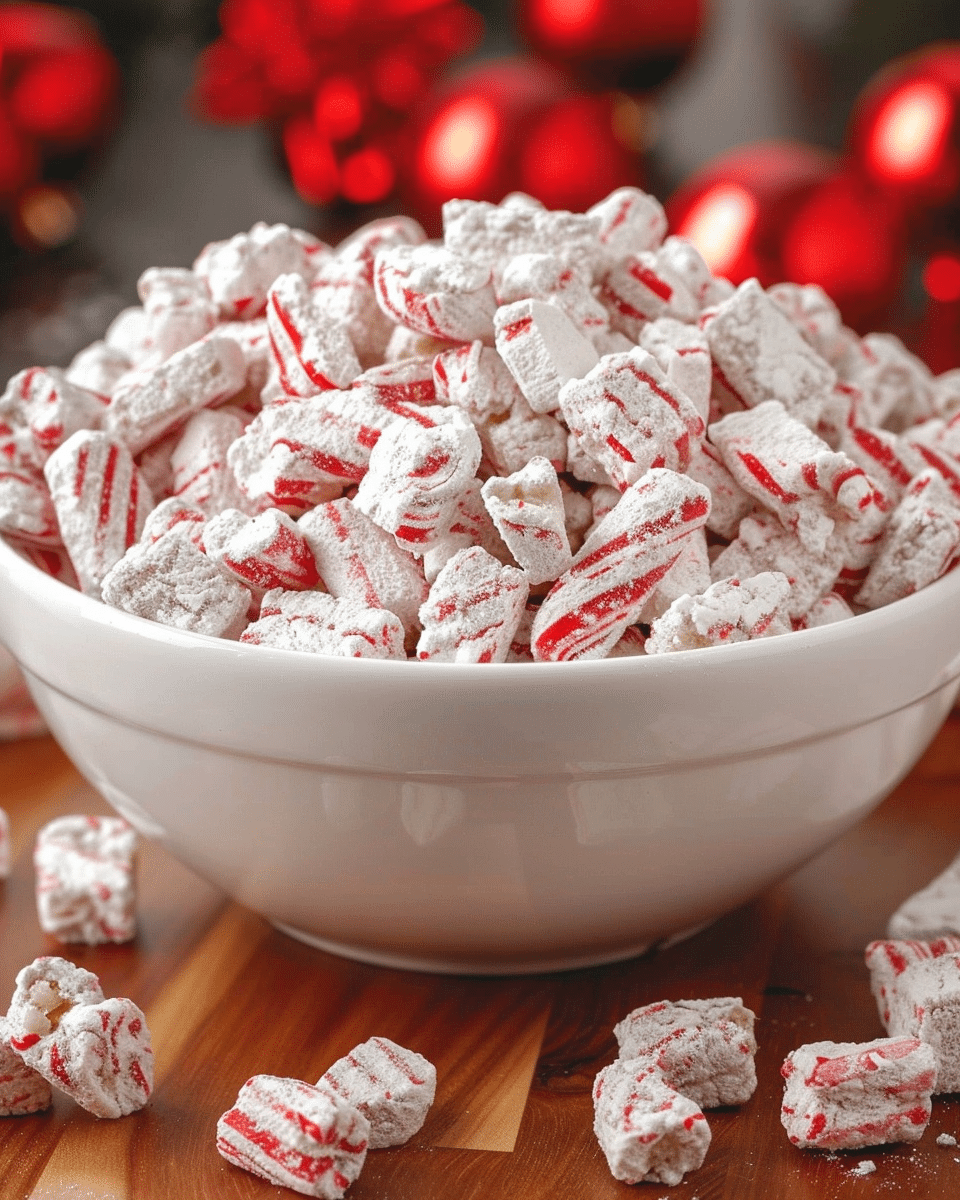 Candy Cane Puppy Chow