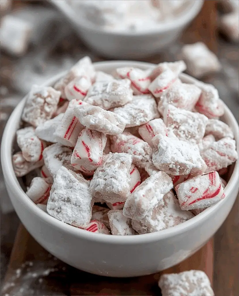 Candy Cane Puppy Chow