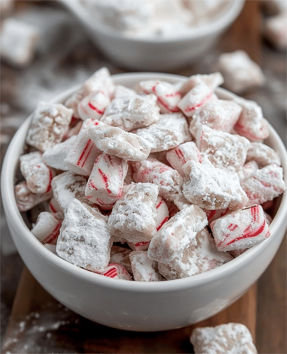 Candy Cane Puppy Chow