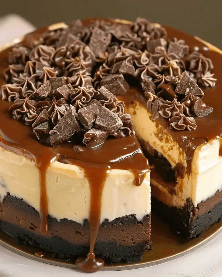 Caramel Brownie Cheesecake