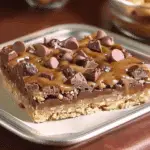Caramel Chocolate Crunch Bars