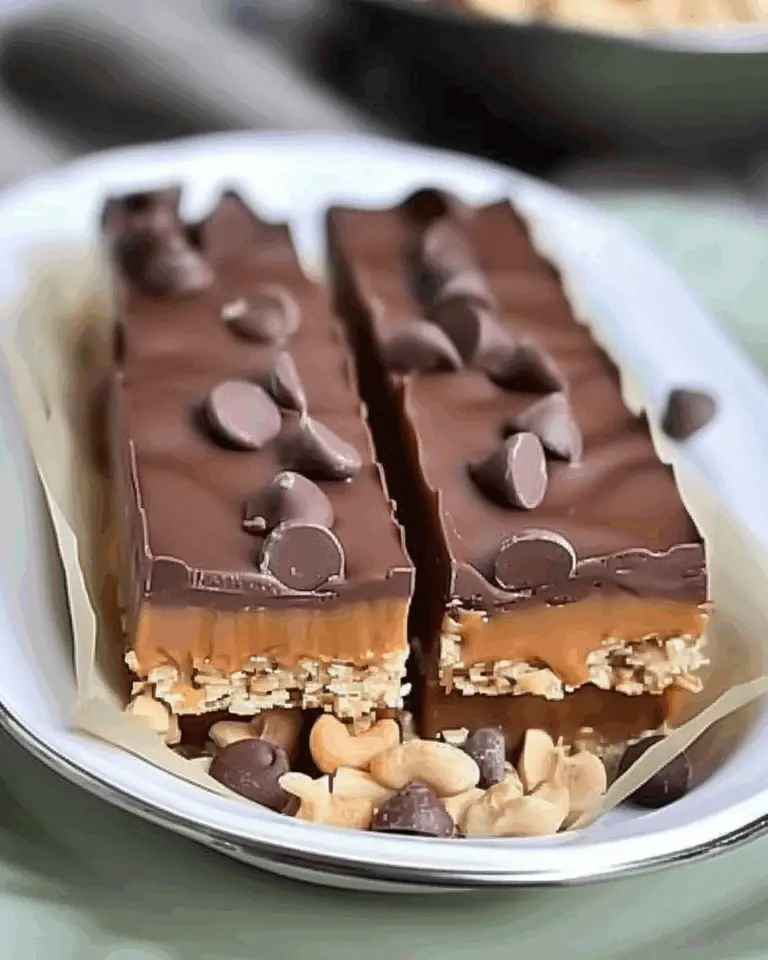 Caramel Chocolate Crunch Bars