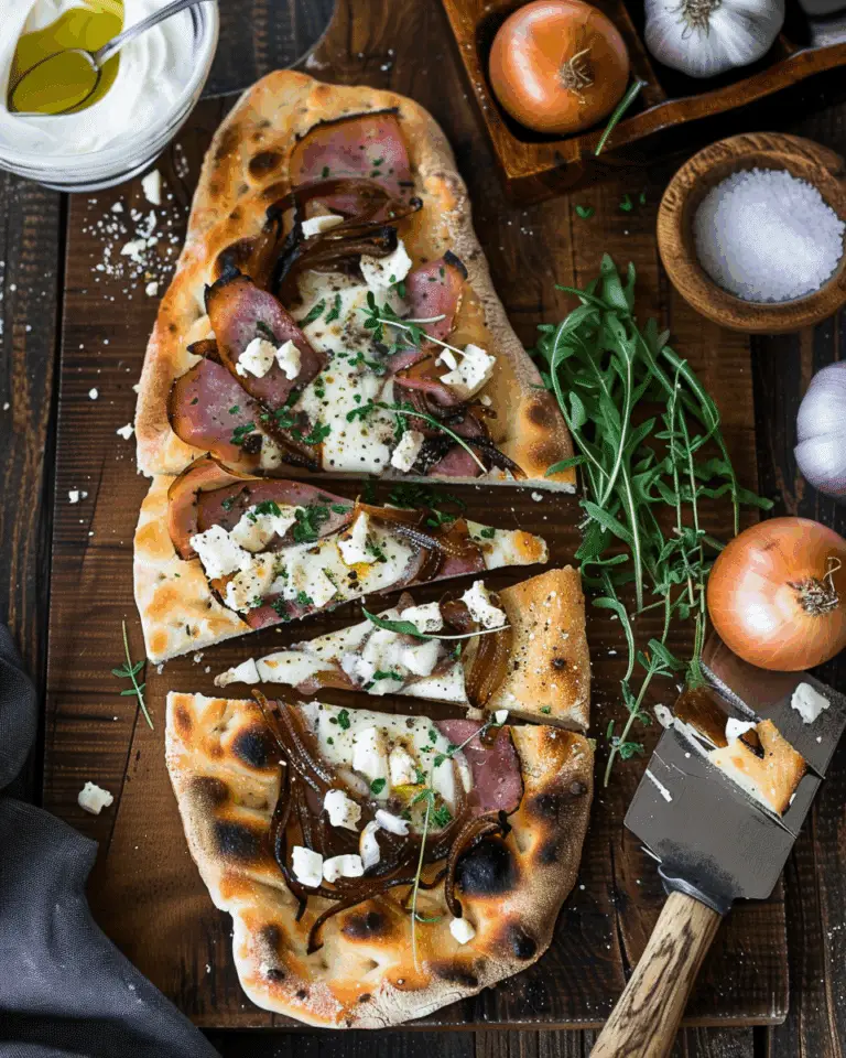 Caramelized Onion & Feta Flatbread