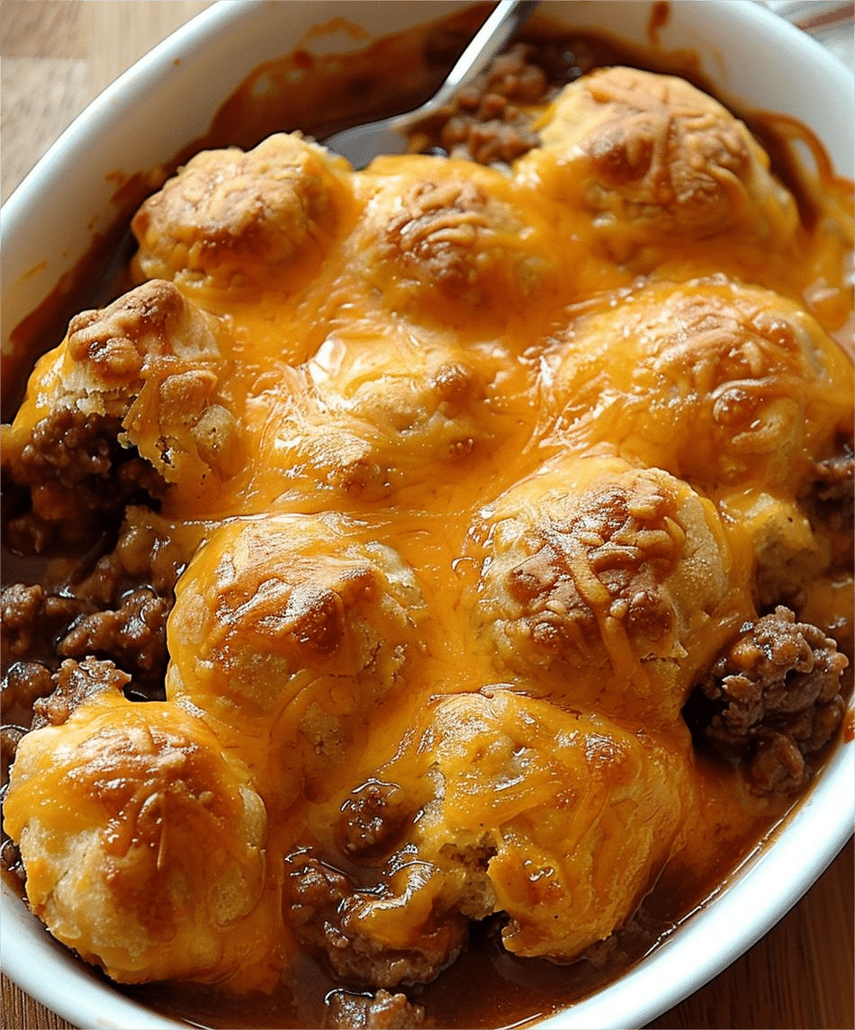 Cheddar Bay Ground Beef Cobbler