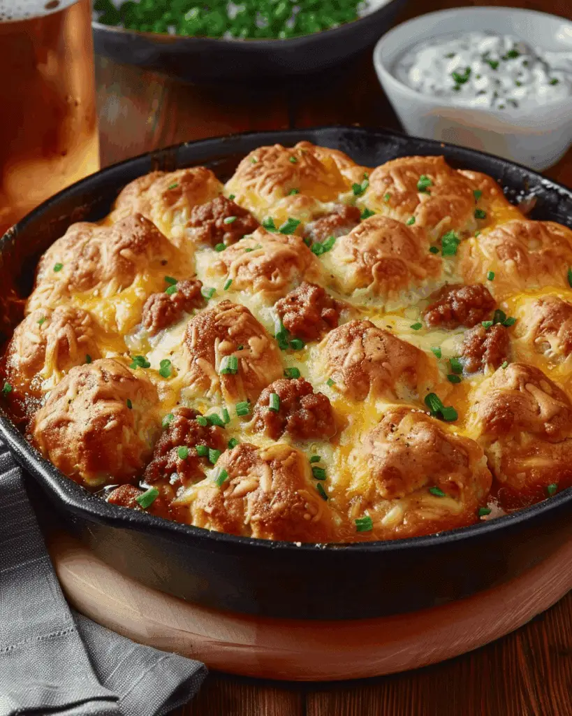Cheddar Bay Ground Beef Cobbler
