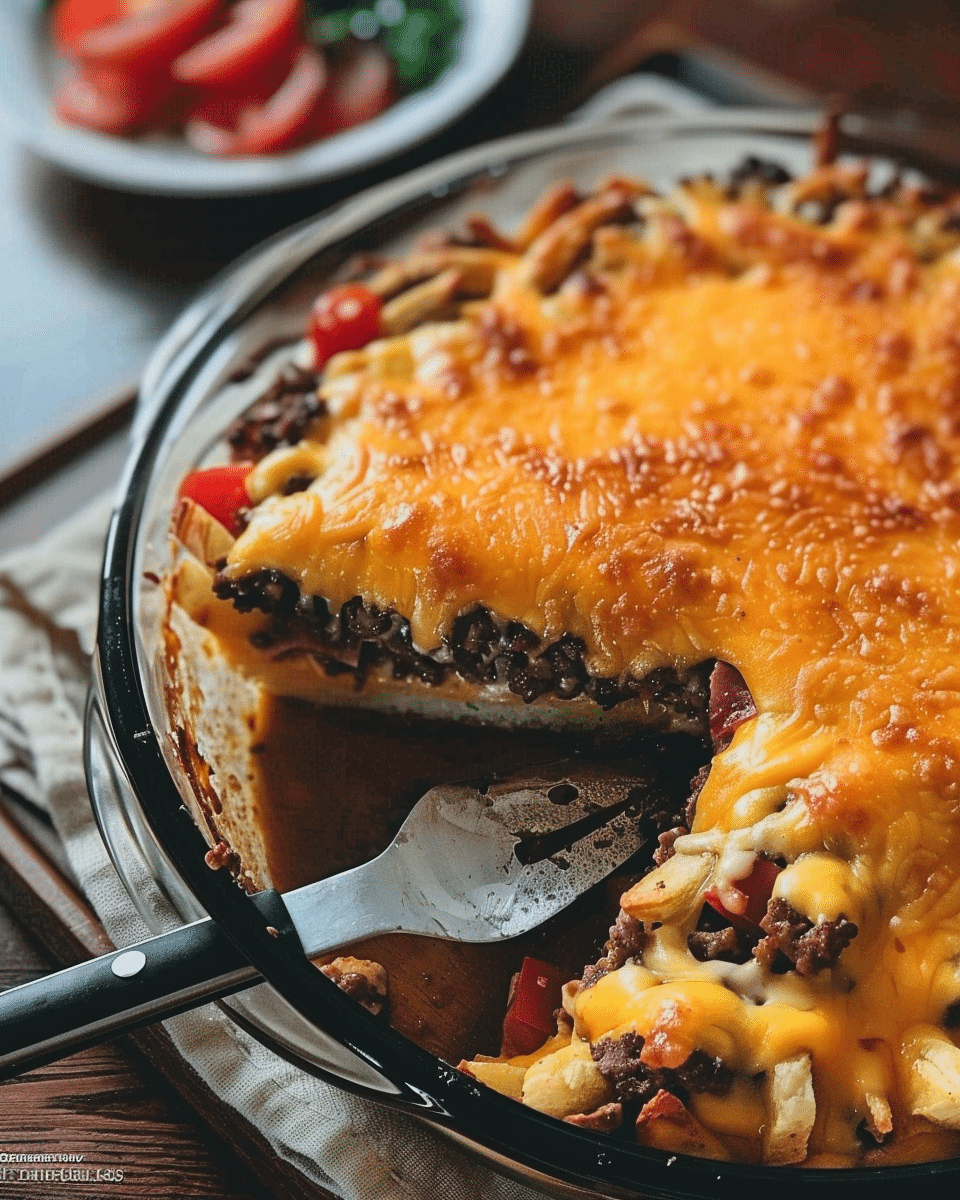 Cheeseburger French Fry Casserole