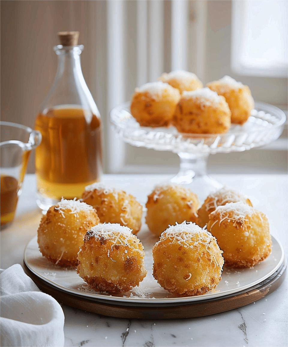 Cheesy Italian Arancini Balls Recipe