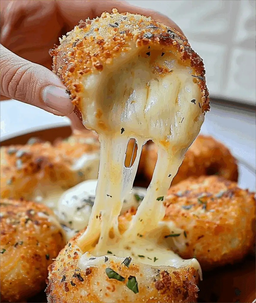Cheesy Italian Arancini Balls Recipe