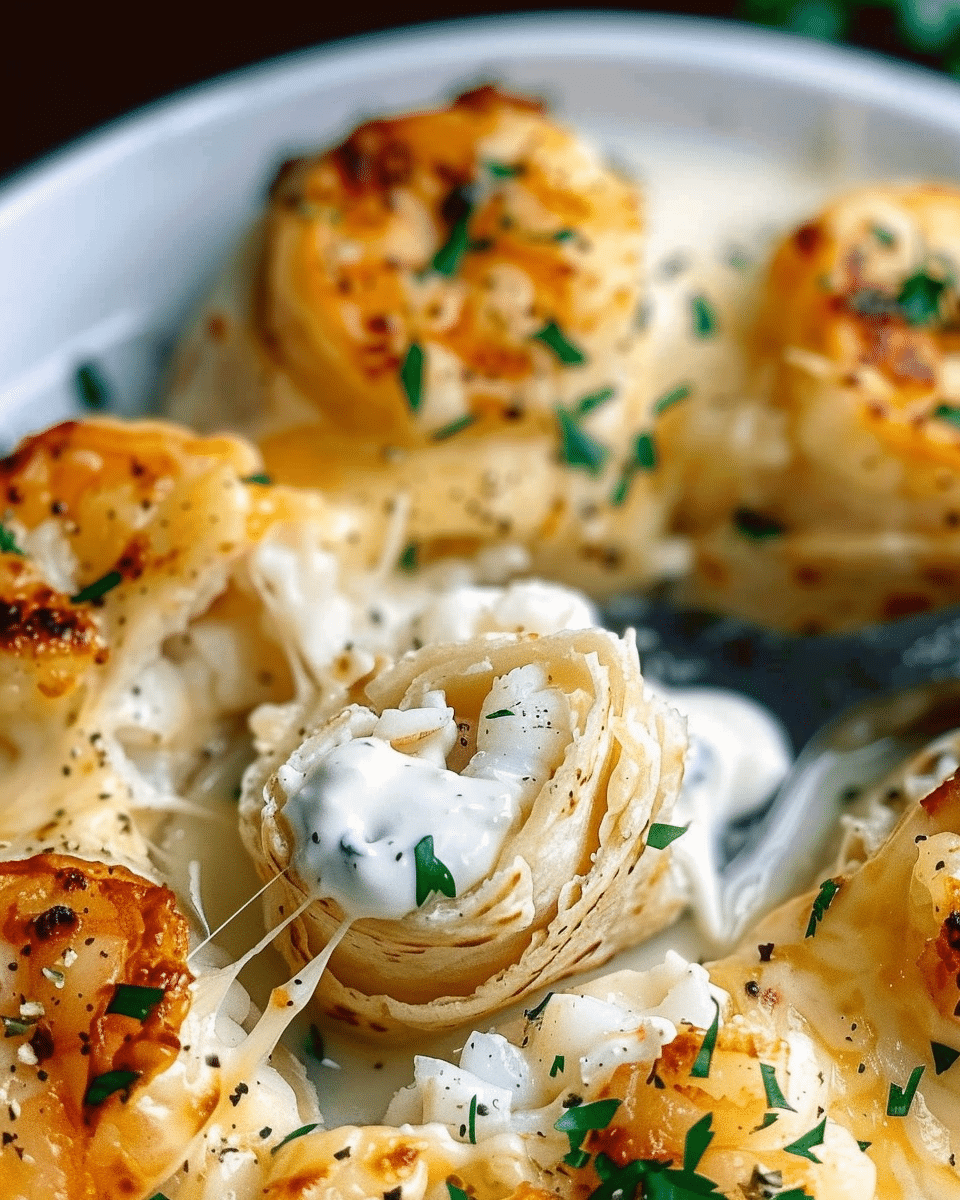 Cheesy Seafood Tortilla Bombs
