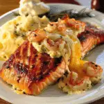 Cheesy Shrimp-Stuffed Salmon