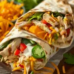Chicken Bell Pepper Ranch Burritos