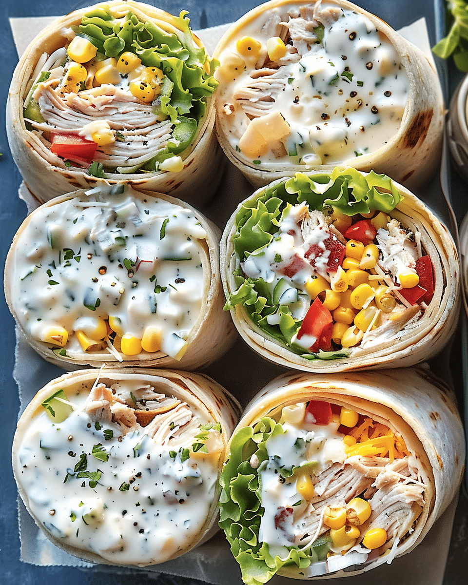Chicken Bell Pepper Ranch Burritos