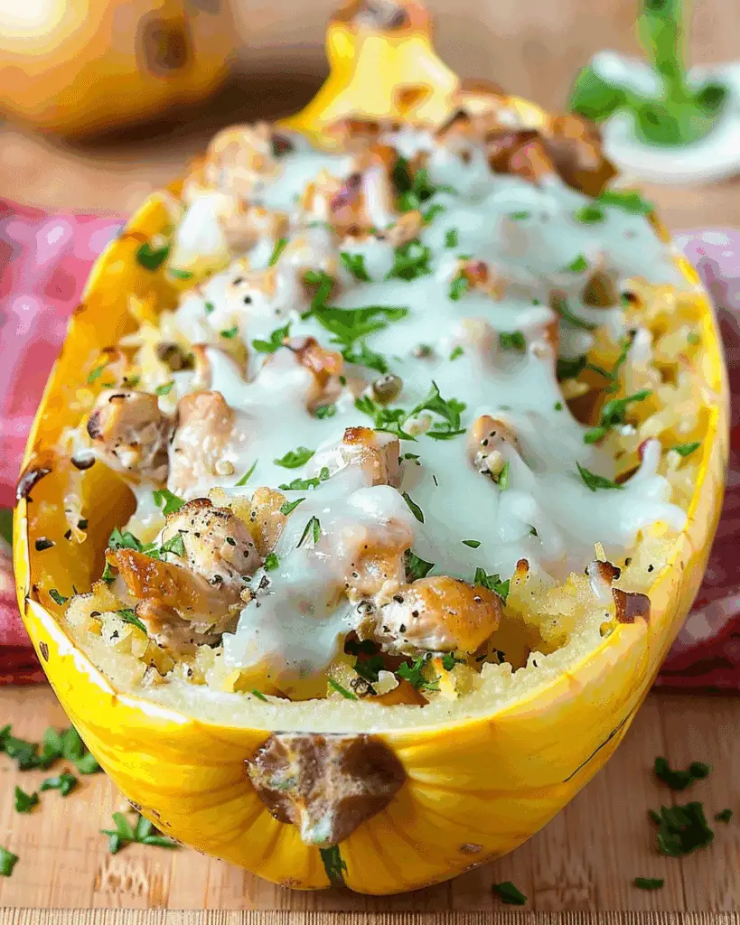 Chicken Ranch Spaghetti Squash