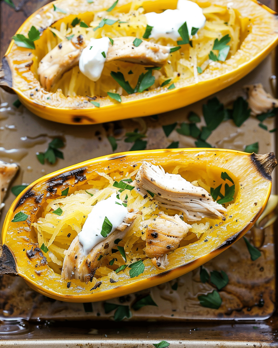 Chicken Ranch Spaghetti Squash