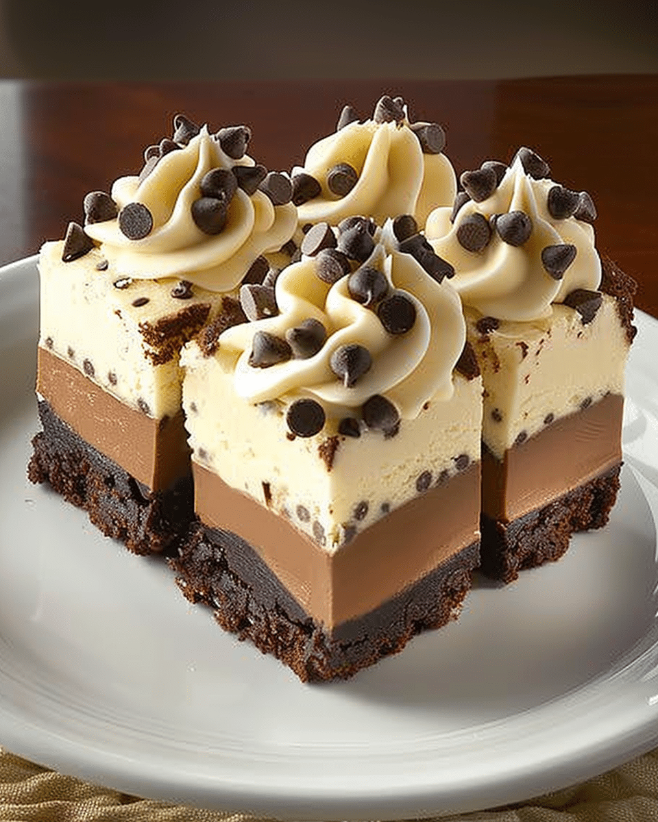 Chocolate Chip Cookie Dough Brownie Bites