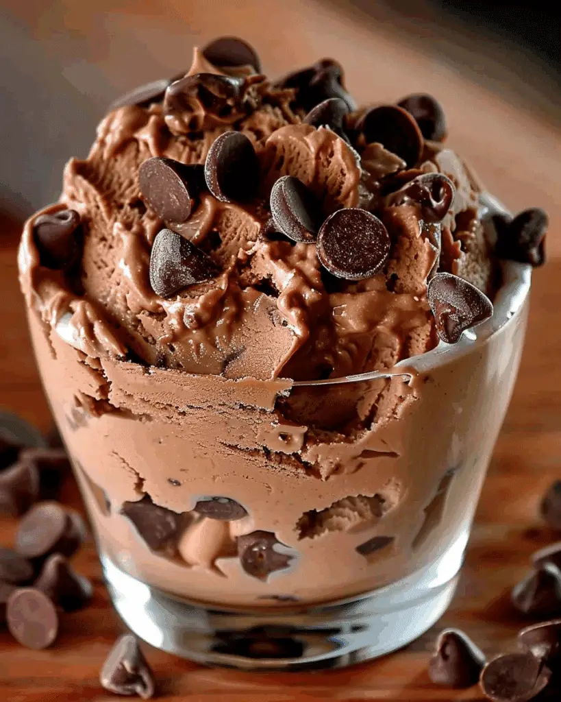 Chocolate Chip Cookie Dough Mousse