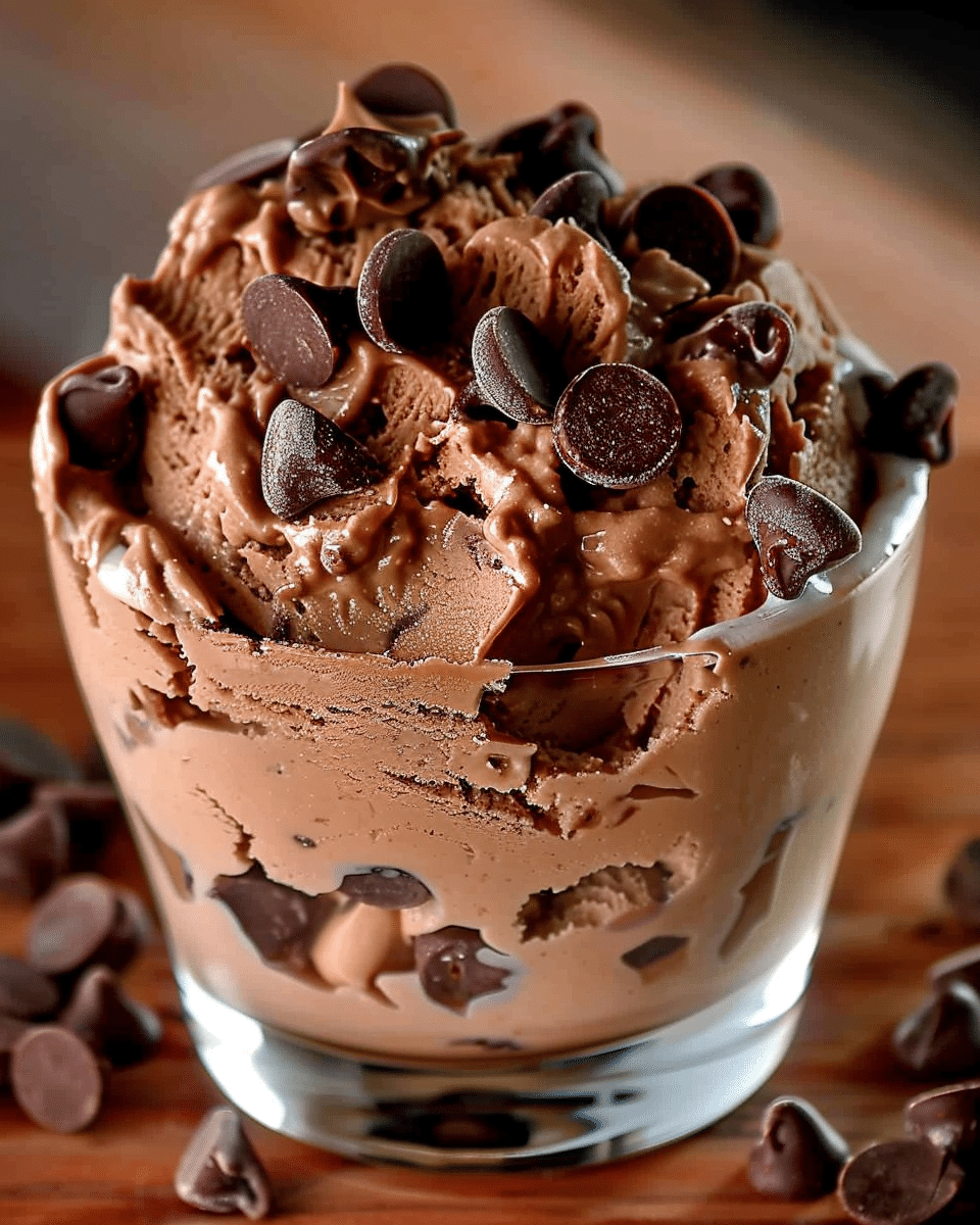 Chocolate Chip Cookie Dough Mousse