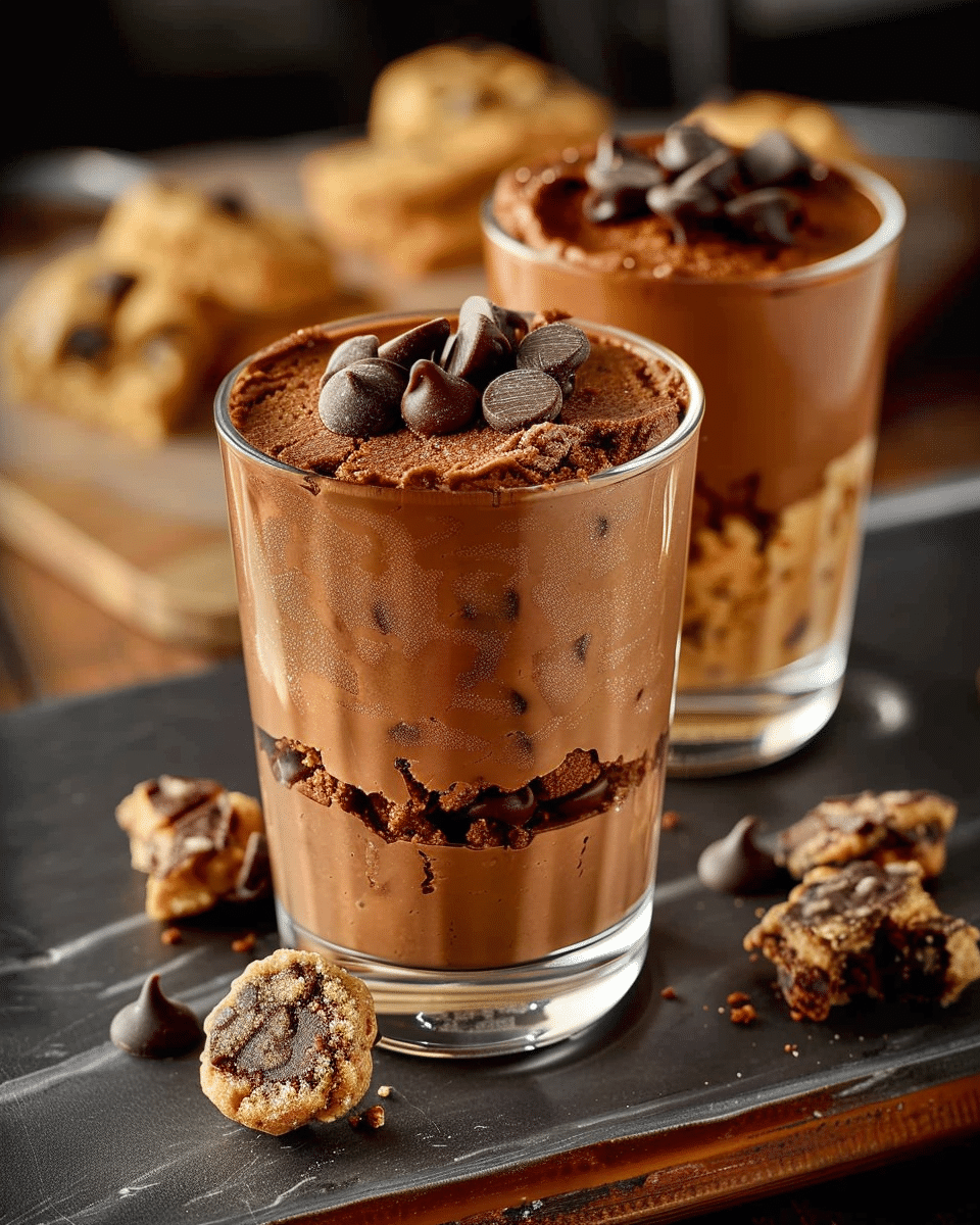 Chocolate Chip Cookie Dough Mousse