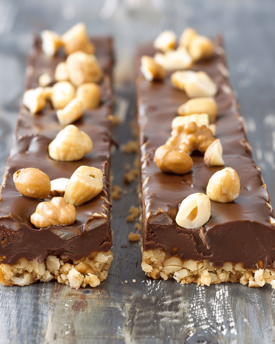 Chocolate Hazelnut Crunch Bars