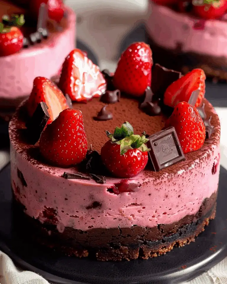 Chocolate Strawberry Cheesecake