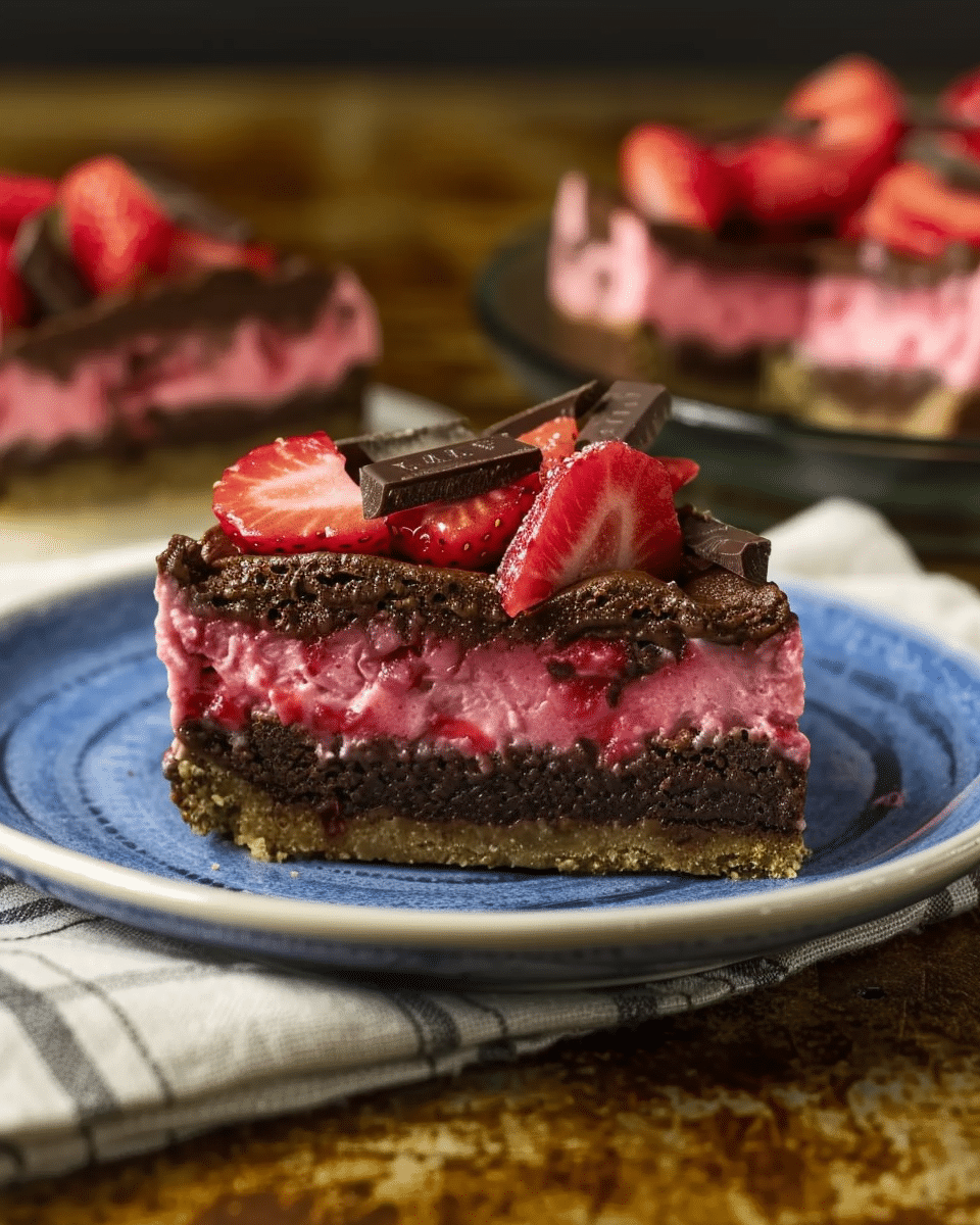 Chocolate Strawberry Cheesecake