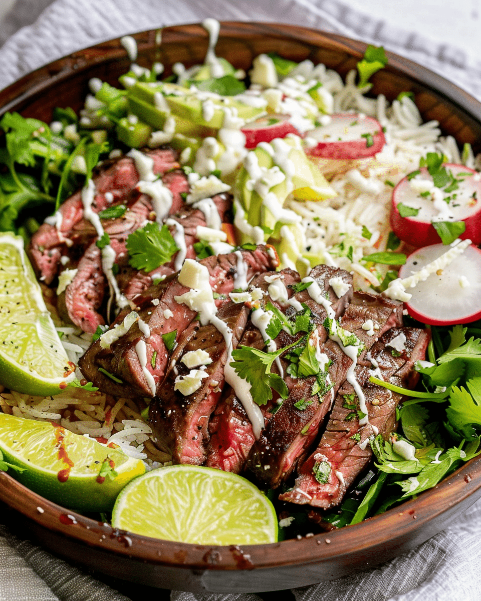 Cilantro Lime Steak Bowls