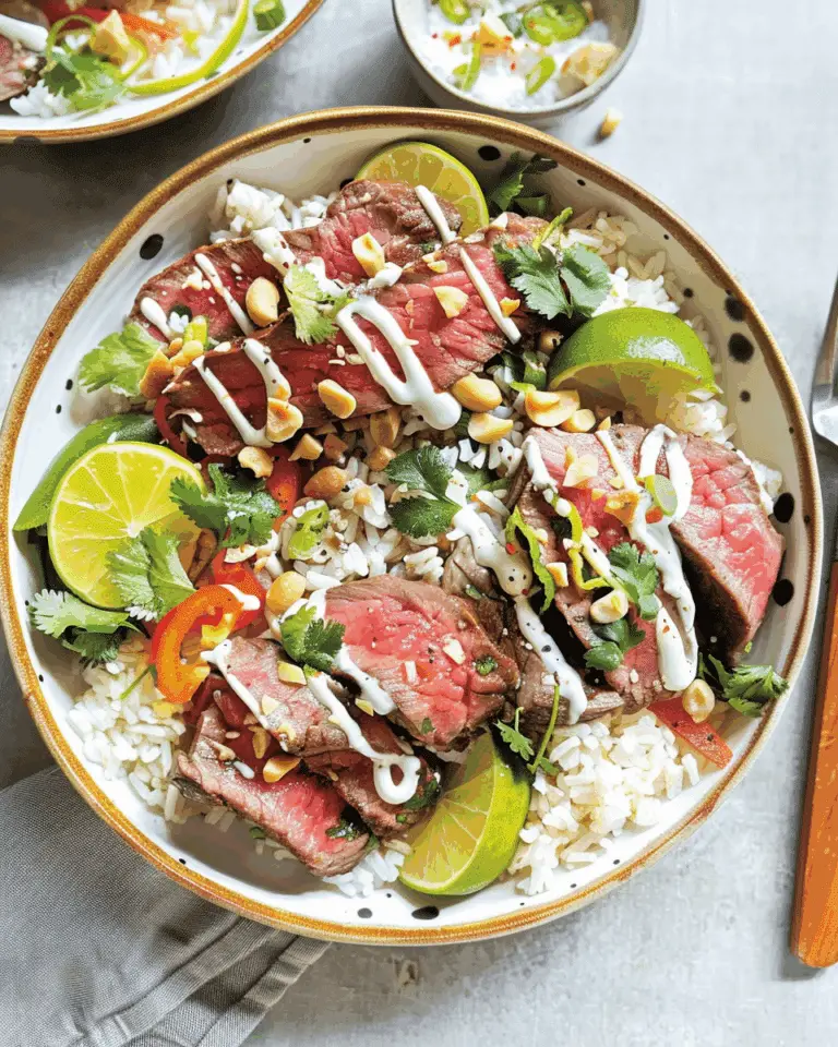 Cilantro Lime Steak Bowls