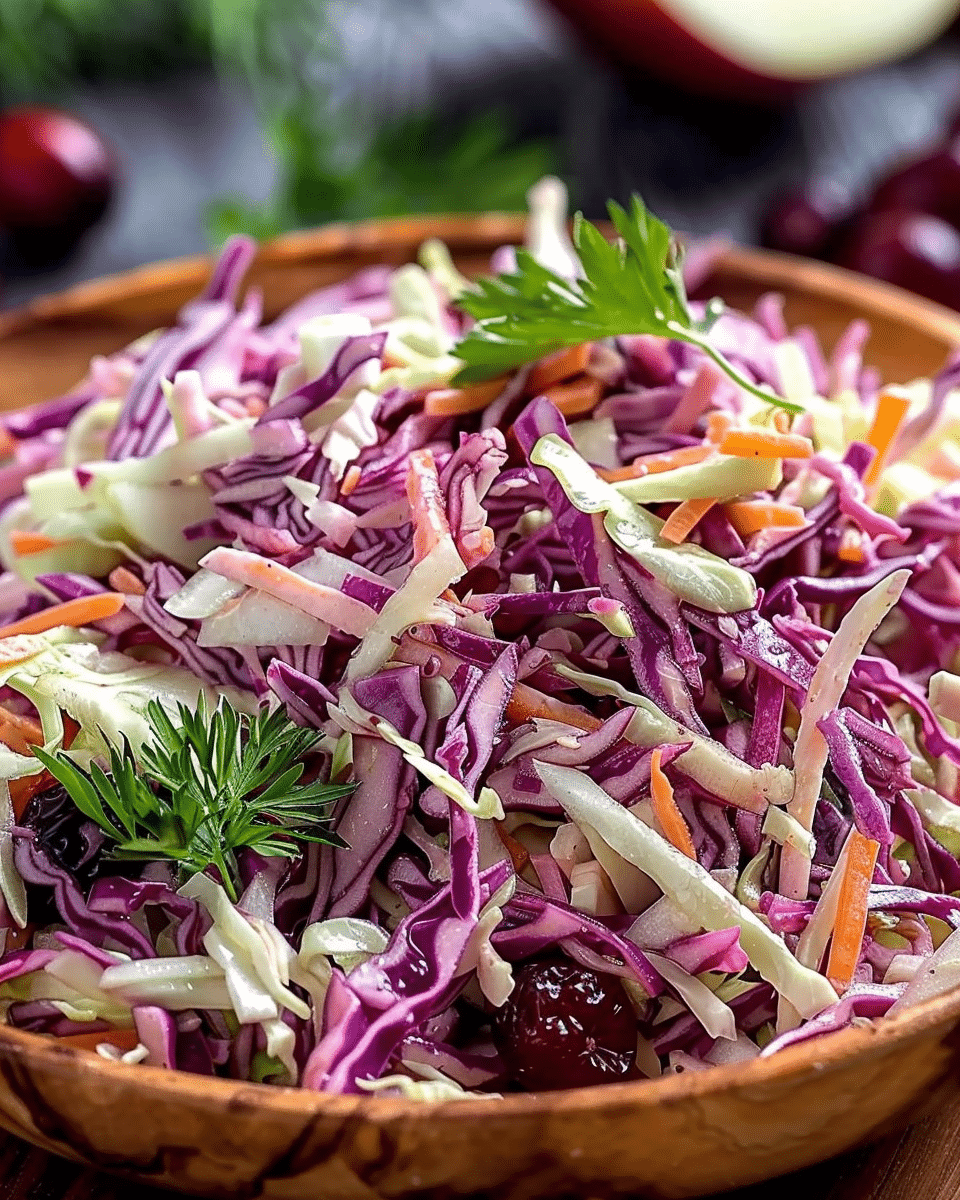 Cranberry Apple Coleslaw