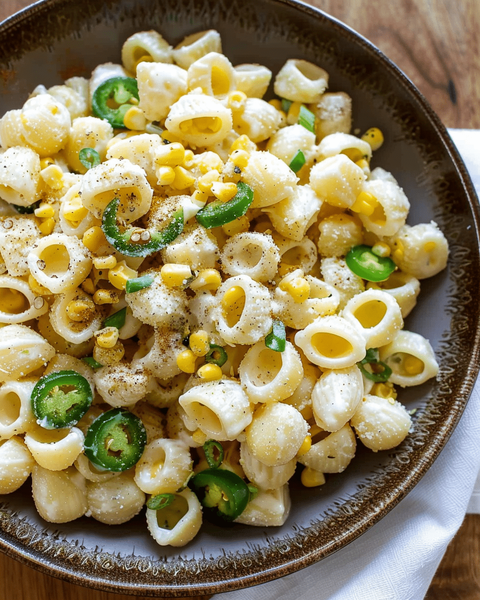 Creamy Jalapeño and Corn Pasta