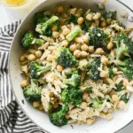 Creamy Lemon Orzo with Chickpeas & Broccoli
