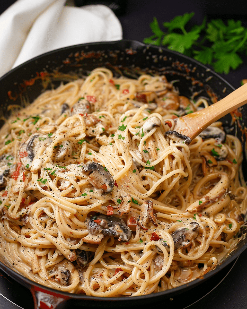 Creamy Miso Mushroom Udon