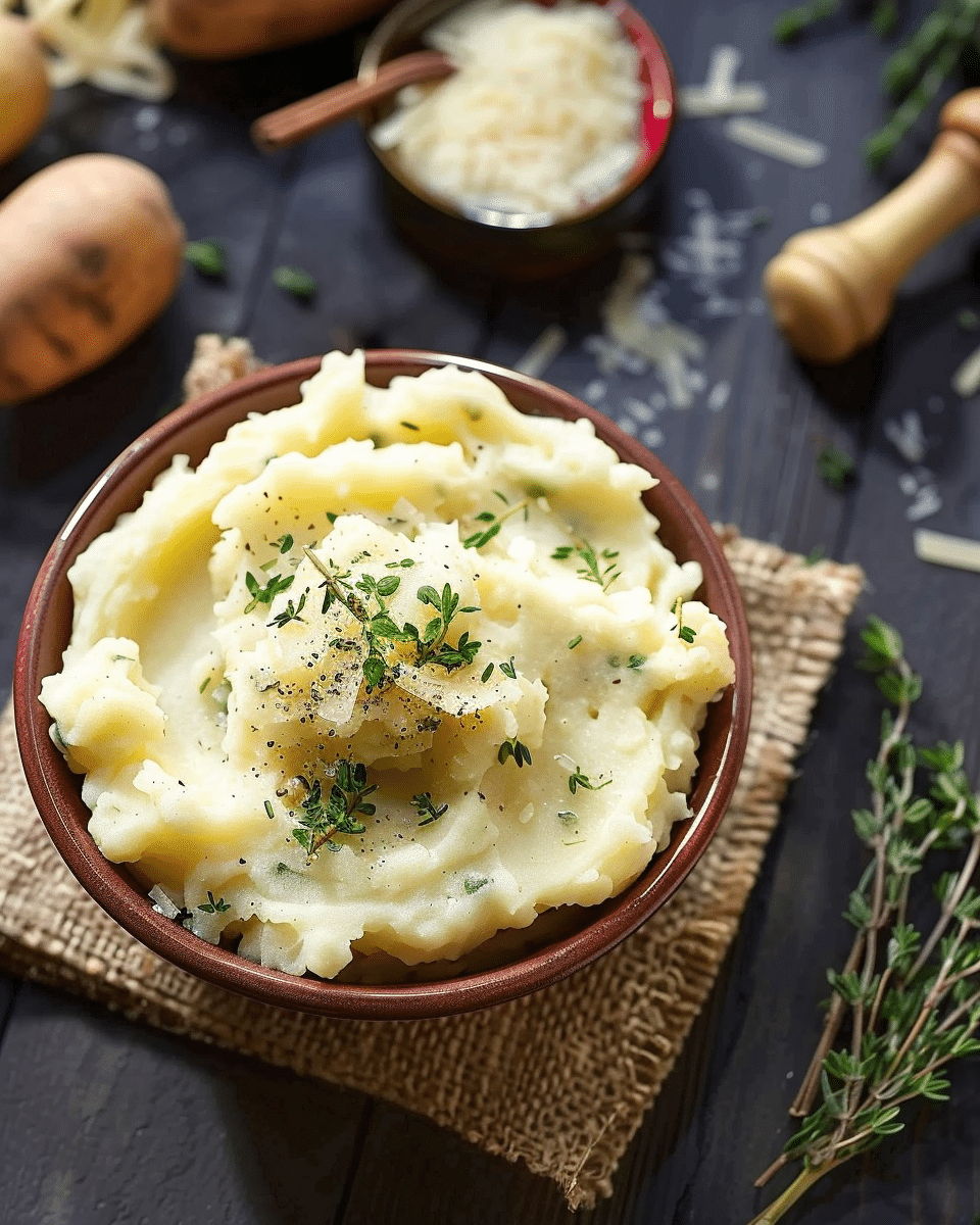 Creamy Truffle Parmesan Mashed Potatoes