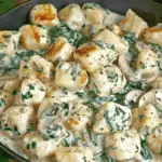Creamy Vegan Mushroom & Spinach Gnocchi
